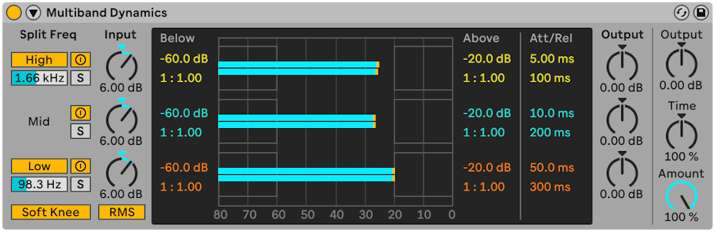 Ableton Multiband Dynamics device